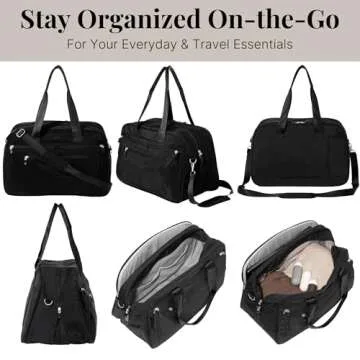 Baggallini New Expandable Weekender - Lightweight 11x17 Inch Overnight Travel Bag