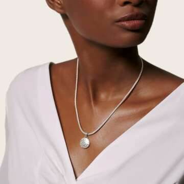 John Hardy Dot Hammered Reversible Pendant Necklace Silver/18k Gold One Size