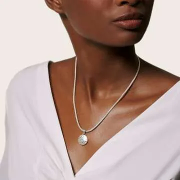 John Hardy Dot Hammered Reversible Pendant Necklace Silver/18k Gold One Size