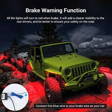 MustWin RGB LED Rock Lights with 3 Control Modes & Brightness