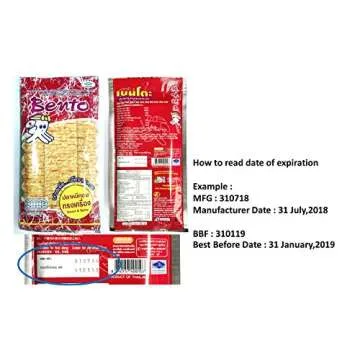 5 X 20g. Bento Squid Seafood Snack Sweet Spicy Flavor Thai Food Delicious