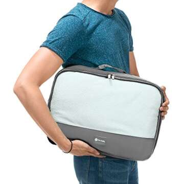 Packing Cubes Travel Set 7Pc 2 Large Cube Organizer Laundry Shoe & Toiletry Bag