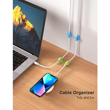 iToleeve 12Pcs Silicone Cable Clips Multipurpose Cord Holders