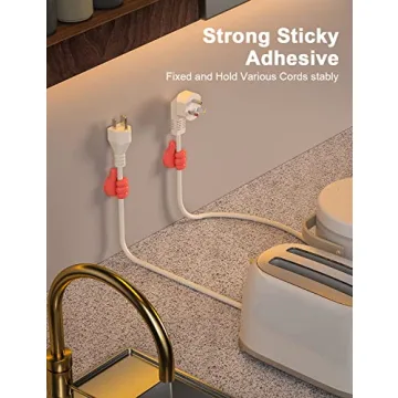 iToleeve 12Pcs Silicone Cable Clips Multipurpose Cord Holders