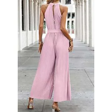 CCTOO Women's Stylish Halter Neck Jumpsuit for Summer