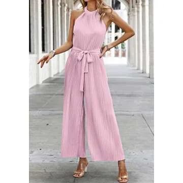 CCTOO Women's Stylish Halter Neck Jumpsuit for Summer