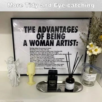 CYEAH Silver Decorative Tray Set for Elegant Organization