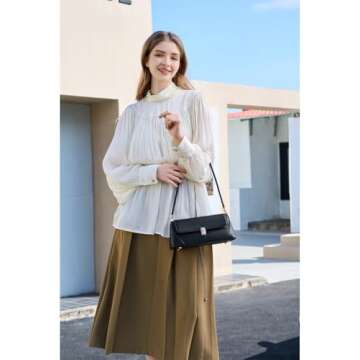 WSRYDJDL Shoulder Bags for Women Vintage Handbag Retro Classic Small Purse Cute Hobo Tote Handbag Mini Clutch Purse (Black)