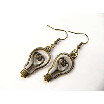 Lightbulb Earrings for Teachers and Science Lovers