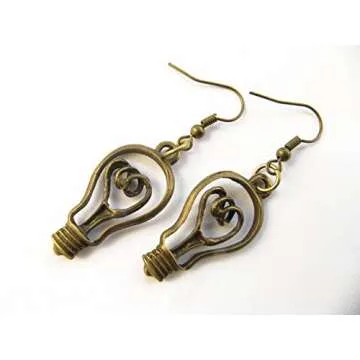 Lightbulb Earrings for Teachers and Science Lovers