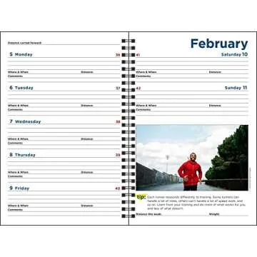 2024 Complete Runner's Day-by-Day Log Planner Calendar