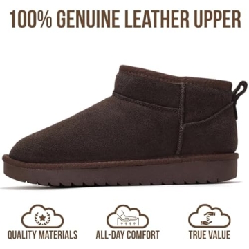 Project Cloud Leather Ankle Boots for Women - Water Resistant