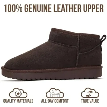 Project Cloud Leather Ankle Boots for Women - Water Resistant