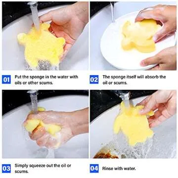 Chuangdi Turtle Oil Scum Absorbing Sponges - 24 Pack