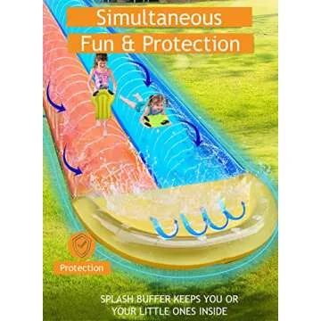 Dimple Slip and Slide Inflatable Water Slide - Fun for Kids!
