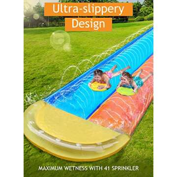 Dimple Slip and Slide Inflatable Water Slide - Fun for Kids!