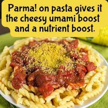 Parma! Plant-Based Parmesan Cheese | Vegan Shredded Parmesan | Cheese Alternative | Lactose Free Seasoning | Grated | Superfood | Keto | Gluten-Free | (Garlicky Green, 7 ounce)