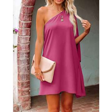 Jhsnjnr Womens Elegant Date Night Dresses Casual Summer Dress Sexy Off Shoulder Cocktail Dresses Pur...