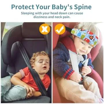 Adjustable Baby Head Support for Car Seat and Stroller