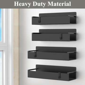 HuggieGems Magnetic Spice Rack Set for Organized Kitchens