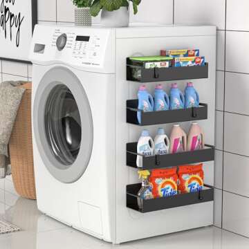 HuggieGems Magnetic Spice Rack Set for Organized Kitchens