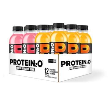 Protein2o 20g Whey Protein Isolate Hydration Drink, 350mg of Electrolytes, Vitamins B5 & B6, Sugar Free, 20g Variety Pack, 16.9 oz Bottle (12 Count)