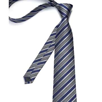 Enlision Stripe Men Ties Set for Business Weddings