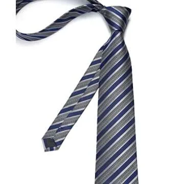 Enlision Stripe Men Ties Set for Business Weddings