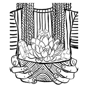 Women + Patterns + Plants: A Self-Care Coloring Book for Relaxation and Mindfulness