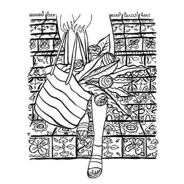 Women + Patterns + Plants: Self-Care Coloring Book