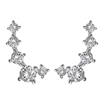 Chic PAVOI Gold Plated Cubic Zirconia Ear Climbers