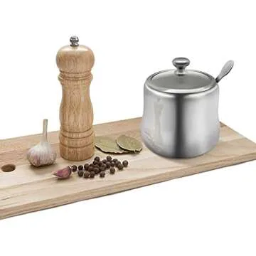 Stylish and Durable XHKDSYMC Stainless Steel Sugar Bowl