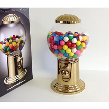 Elegant Gold Gumball Machine for Home or Office