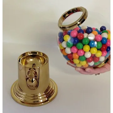 Elegant Gold Gumball Machine for Home or Office
