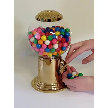Elegant Gold Gumball Machine for Home or Office