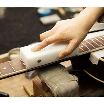 Guyker Fret Beveling File - Fret End Bevel-Flush Files Luthier Angle Tool (36 and 90 Degrees) - Low Friction Fret Leveler (1PCS, Short Length 5.5”)