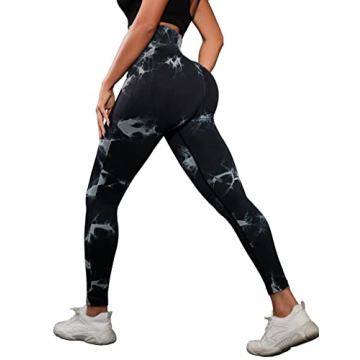 Buy OVESPORT Tie-Dye High Waisted Leggings for Women