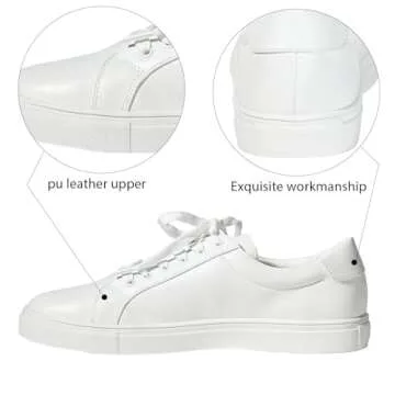 YZ Classic White Tennis Shoes for Women - Stylish Comfort