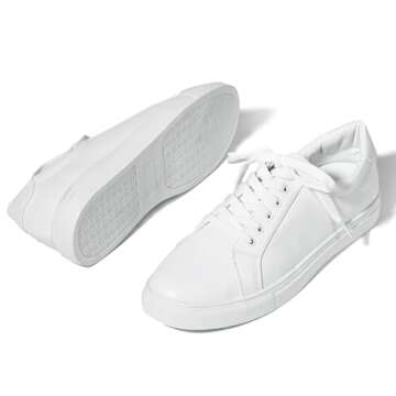 YZ Classic White Tennis Shoes for Women - Stylish Comfort