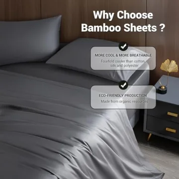 Shilucheng Queen Sheet Set - Cooling Bamboo Blend Sheets