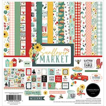 Carta Bella Sunflower Market Collection Kit for Crafting