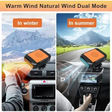 200W Car Heater - 2 in 1 Heating & Cooling Fan