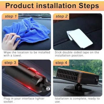 200W Car Heater - 2 in 1 Heating & Cooling Fan