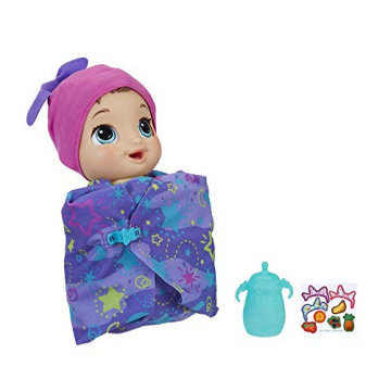 Baby Alive Baby Grows Up (Dreamy) - Shining Skylar or Star Dreamer, Growing and Talking Baby Doll, Toy with 1 Surprise Doll and 8 Accessories, Blue