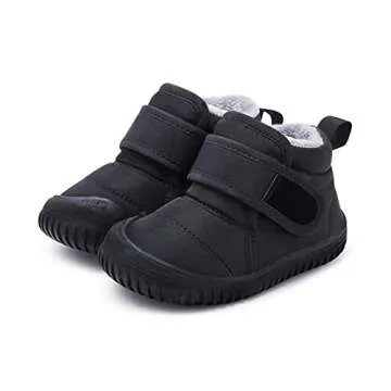 BMCiTYBM Baby Snow Boots Winter Boys Girls Cold Weather Toddler Infant Faux Fur Shoes Black Size 12-18 Months Toddler