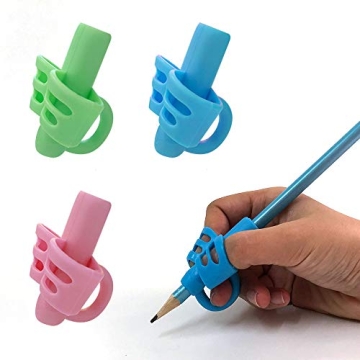 KOABBIT Pencil Grips for Kids - 3 Pack Ergonomic Writing Aid for Toddlers