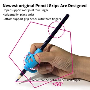 KOABBIT Pencil Grips for Kids Ergonomic Writing Aid 3 Pack