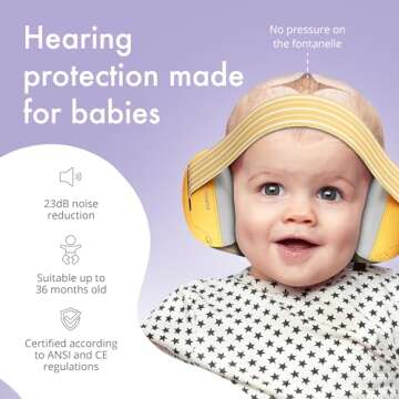 Alpine Muffy Baby Ear Protection for Babies and Toddlers up to 36 Months - CE & ANSI Certified - Noi...
