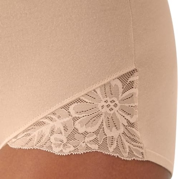Bali Women's Breathe Lace Shaping Brief - Comfortable Control Panty