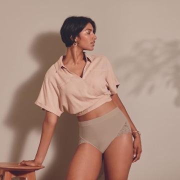 Bali Women's Breathe Lace Shaping Brief - Comfortable Control Panty